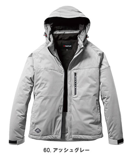 【BURTLE】全4色　ストレッチフーディ防寒ジャケット（防水性・防風性・保温性・ストレッチ・男女兼用）