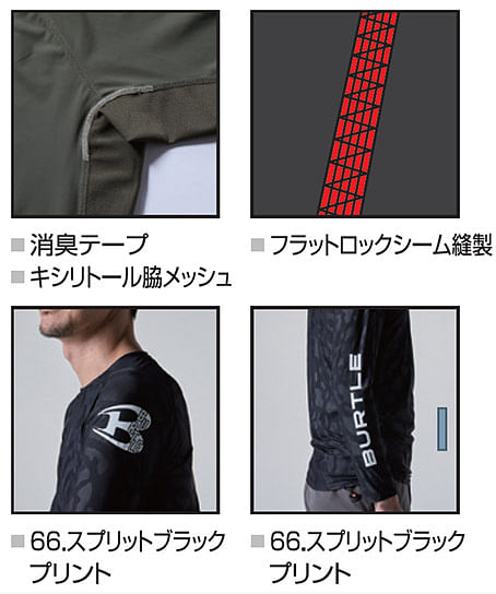 【BURTLE】全5色・アイスフィッテッド（吸汗速乾・接触冷感・UVカット・ストレッチ・ユニセックス）