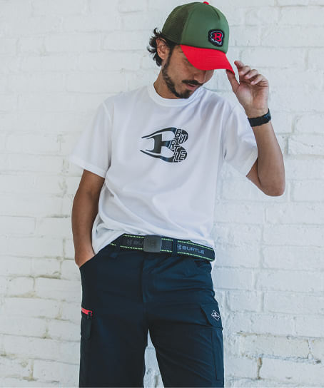 【BURTLE】全5色 バートルストレッチベルト(ユニセックス)