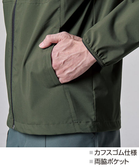 【BURTLE】全4色　フーディジャケット（ストレッチ・撥水・防風・男女兼用)