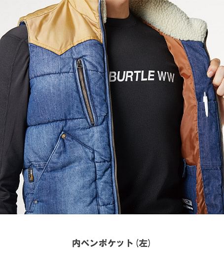 【BURTLE】全2色　バートル・サーモクラフト 防寒ベスト(兼用・電熱ベスト)※※電熱パット・バッテリー別売り※※