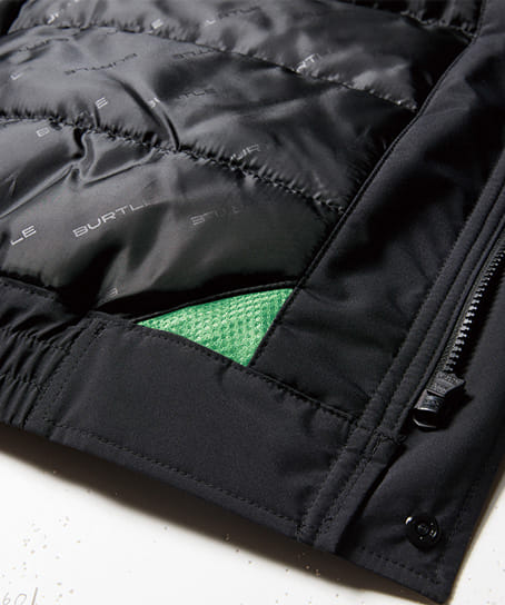 【BURTLE】全4色　バートル防寒ベスト（撥水・ウオッシャブル・男女兼用）