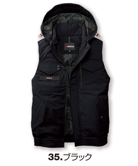 【BURTLE】全4色　バートル防寒ベスト（撥水・ウオッシャブル・男女兼用）