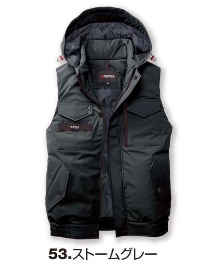 【BURTLE】全4色　バートル防寒ベスト（撥水・ウオッシャブル・男女兼用）