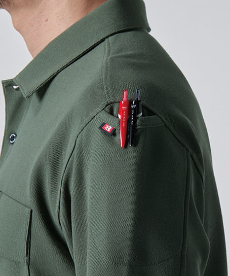 【BURTLE】全5色 バートル長袖ポロシャツ(ストレッチ・吸汗速乾・消臭・男女兼用)