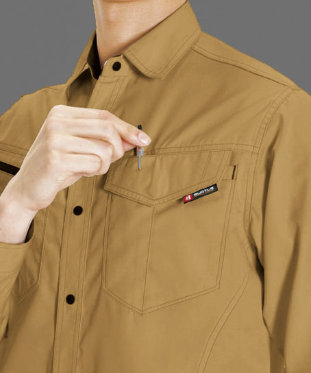 【BURTLE】全4色 バートル長袖シャツ(帯電防止・メンズ)