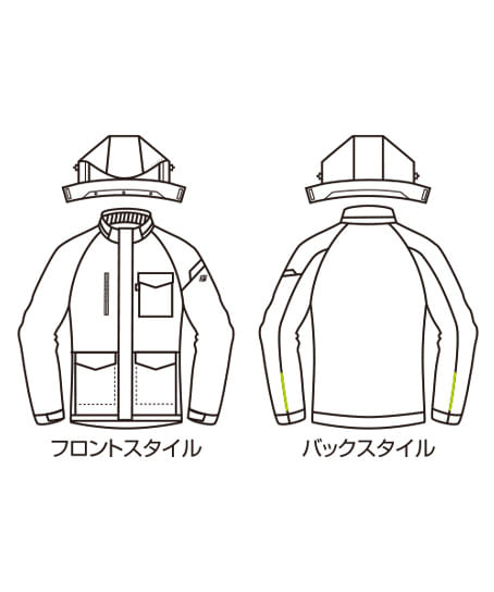 【BURTLE】全5色　防水防寒ジャケット（耐水・撥水・防風・透湿・制電・男女兼用)