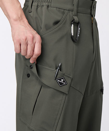 【BURTLE】全3色 バートルカーゴパンツ(ストレッチ・撥水・男女兼用)