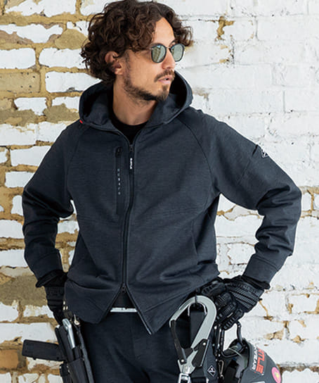 【BURTLE】全2色 バートルフーディブルゾン(ストレッチ・吸汗速乾・男女兼用)