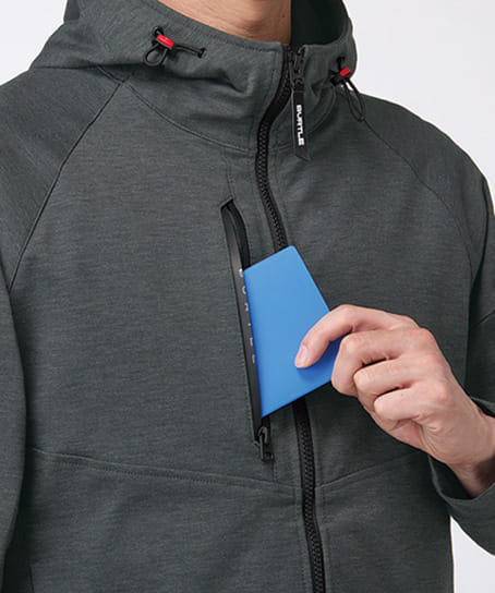 【BURTLE】全2色 バートルフーディブルゾン(ストレッチ・吸汗速乾・男女兼用)