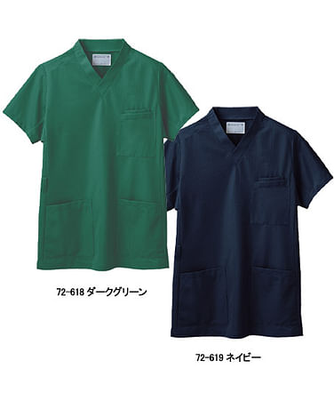 全20色】スクラブ（制菌・吸汗速乾・帯電防止・防汚・男女兼用） 72-612 医療制服・スクラブ白衣の通販なら【ユニデポ メディカル】