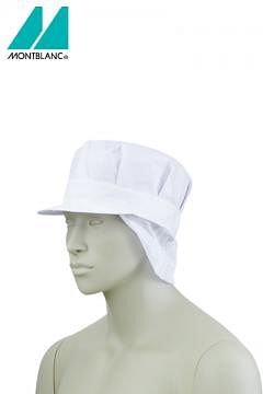 ユニフォーム・制服の通販の【ユニデポ】八角帽たれ付（制菌・制電・男女兼用）