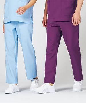 事務服・会社制服の通販の【ユニデポ 事務服】【全8色】パンツ（ノータック・脇ゴム・ストレッチ・男女兼用）