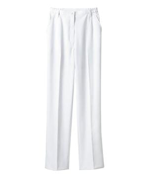 【全2色】パンツ（制菌加工・ノータック・両脇ゴム・レディス）