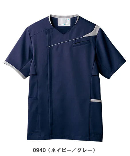 全8色】スクラブ（半袖・制電・防汚・吸汗・透け防止） MS854 | 医療
