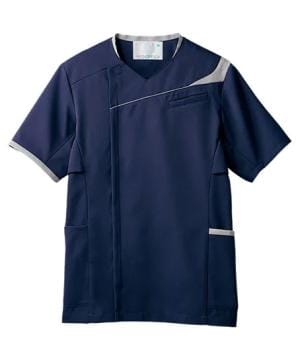 【全8色】スクラブ（半袖・制電・防汚・吸汗・透け防止）