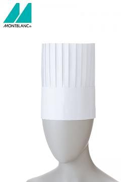 ユニフォーム・制服の通販の【ユニデポ】コック帽（１０枚入り）２０ｃｍ　白