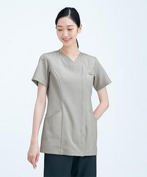 事務服・会社制服の通販の【ユニデポ 事務服】【uka】全8色・スクラブ（制菌・制電・吸汗・レディース）