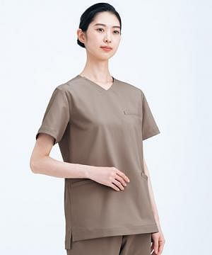 事務服・会社制服の通販の【ユニデポ 事務服】【uka】全8色・スクラブ（制菌・制電・ストレッチ・男女兼用）