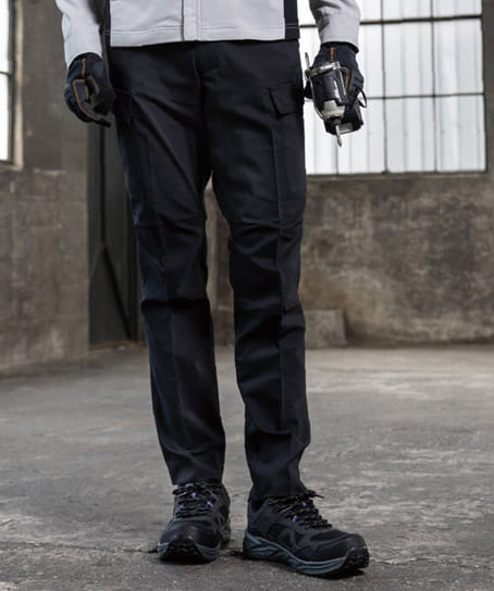 【全5色】エコ・ストレッチ カーゴパンツ(帯電防止・ストレッチ・反射・吸汗速乾・接触冷感・UVカット・男女兼用)
