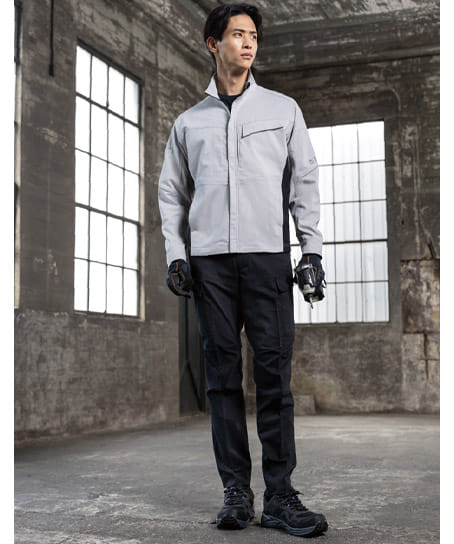 【全5色】エコ・ストレッチ カーゴパンツ(帯電防止・ストレッチ・反射・吸汗速乾・接触冷感・UVカット・男女兼用)