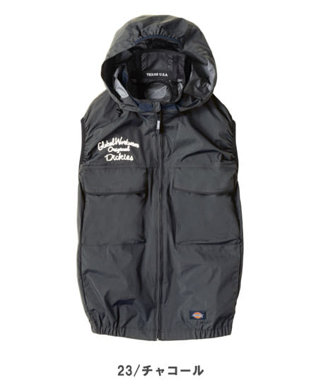 【Dickies】全3色・ボルトクール 日傘遮熱 ベスト（ペルチェネックホルダー付)