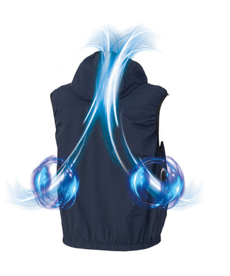 【Dickies】全3色・ボルトクール 日傘遮熱 ベスト（ペルチェネックホルダー付)