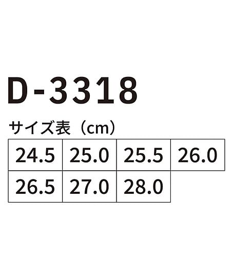 【Dickies】ディッキーズ・全3色・セーフティースニーカーミドル（鋼製先芯、耐油底対応） サイズ詳細