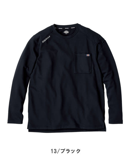 【Dickies】全3色・T/C 鬼鹿の子 長袖Tシャツ（UVカット・接触冷感・高通気・男女兼用）