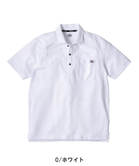 【Dickies】全3色・T/C 鬼鹿の子 半袖ポロ（UVカット・接触冷感・高通気・男女兼用）