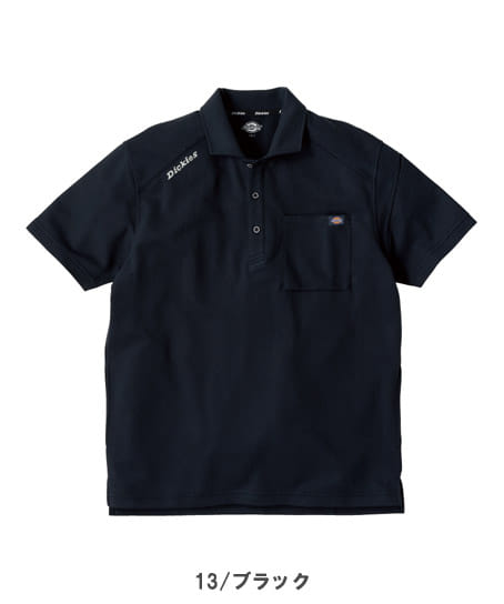 【Dickies】全3色・T/C 鬼鹿の子 半袖ポロ（UVカット・接触冷感・高通気・男女兼用）