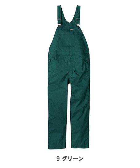 【Dickies】ディッキーズ・全9色・ライトT/Cストレッチオーバーオール（UVカット・接触冷感・逆開ファスナー・ストレッチ・男女兼用）