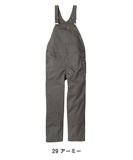 【Dickies】ディッキーズ・全9色・ライトT/Cストレッチオーバーオール（UVカット・接触冷感・逆開ファスナー・ストレッチ・男女兼用）