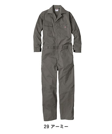 【Dickies】ディッキーズ・全9色・T/Cストレッチツナギ（UVカット・逆開ファスナー・ストレッチ・男女兼用）