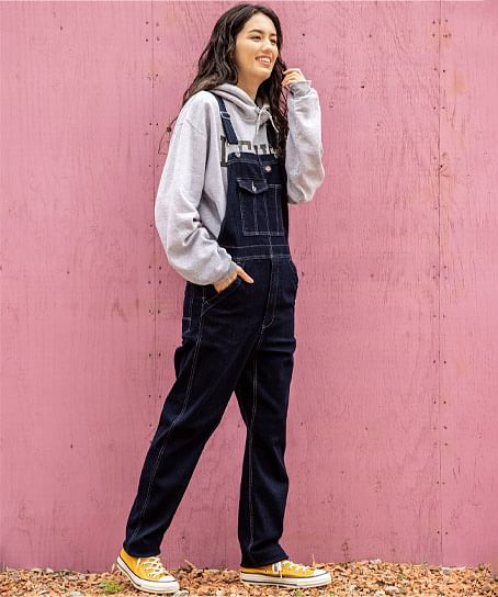 【Dickies】ディッキーズ・全2色・ストレッチシルキーデニムオーバーオール（男女兼用）