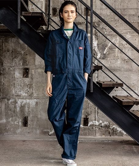 Dickies ディッキーズ ストレッチオックスツナギ 通年 男女 D 736 作業着 作業服の通販なら ユニデポ 作業着