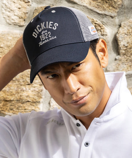 【Dickies】全4色・コットンワークメッシュキャップ type-B(ビルダー)