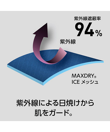 【全6色】MAXDRY ICE冷感長袖ポロシャツ（吸汗速乾・男女兼用）