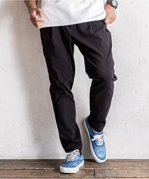 【全2色】ジョバーズ®　ストレッチパンツ（超ストレッチ、ウエスト総ゴム、IN/OUT調整可能なドローコードと前ファスナー付き）