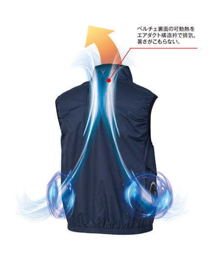 【全2色】ボルトクール日傘遮熱®半袖ブルゾン(ペルチェネックホルダー付・UVカット)