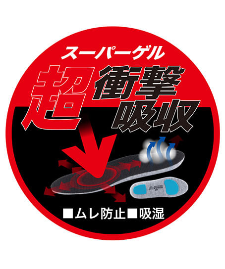 【全1色】カップインソール「超」衝撃吸収タイプ（ニオイクリア）