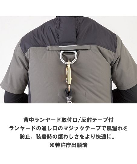 【全5色】ボルトクール　日傘遮熱®　半袖ブルゾン（ペルチェ　ネックホルダー付）