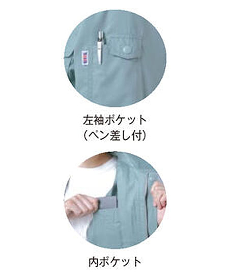 【全6色】製品制電半袖ブルゾン（帯電防止・男女兼用）