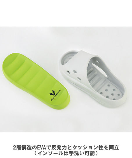 【全3色】リバウンドワーク サンダル1.0(ウオッシャブル)