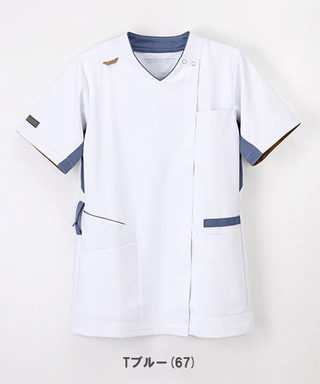 【ナガイレーベン】男女兼用スクラブ（ストレッチ・接触冷感・通気性・制菌・制電・吸水・防汚・形態安定）