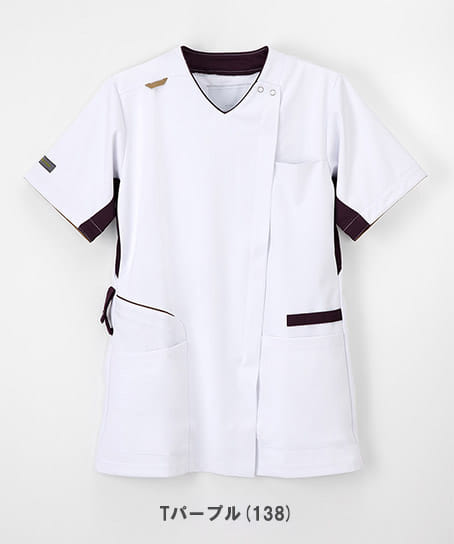 【ナガイレーベン】男女兼用スクラブ（ストレッチ・接触冷感・通気性・制菌・制電・吸水・防汚・形態安定）