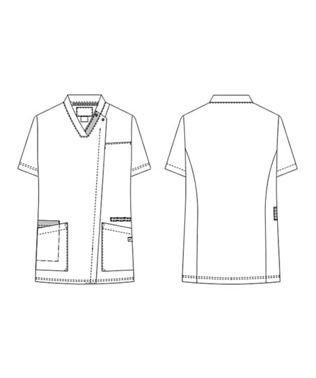 【ナガイレーベン】男女兼用スクラブ（制菌加工・制電・吸水・防汚効果・ストレッチ）