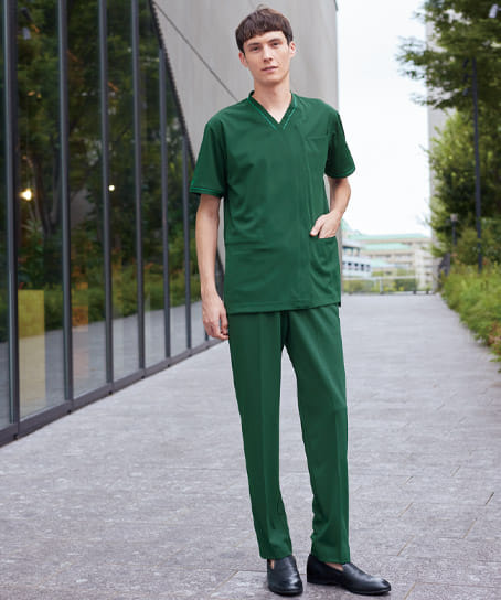 【ナガイレーベン】MPメンズパンツ(ストレッチ・接触冷感・防シワ・制菌・制電・吸水性・防汚・形態安定)