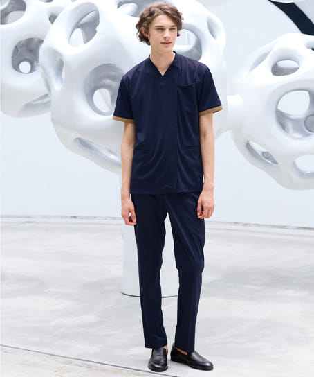 【ナガイレーベン】MPメンズパンツ(ストレッチ・接触冷感・防シワ・制菌・制電・吸水性・防汚・形態安定)