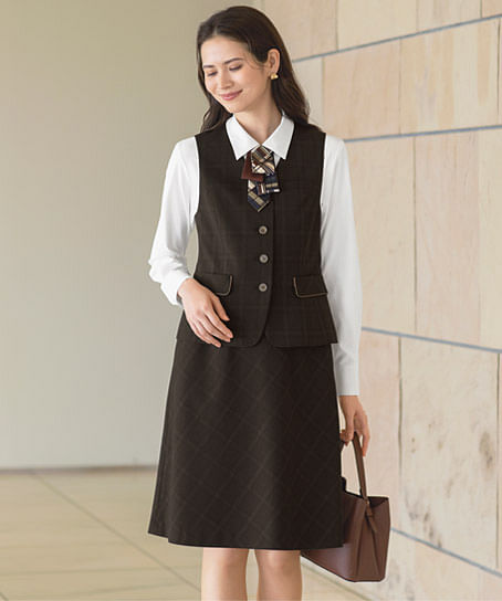 【全2色】Aラインスカート（ストレッチ・エコ・57cm丈）
